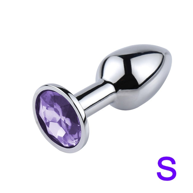 Mini Sexy Jelly Color Metal Anal Plug