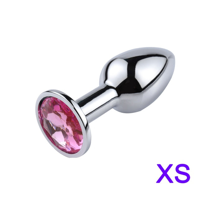 Mini Sexy Jelly Color Metal Anal Plug